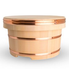 Cypress Wooden Edobitsu Rice Jar - 30cm