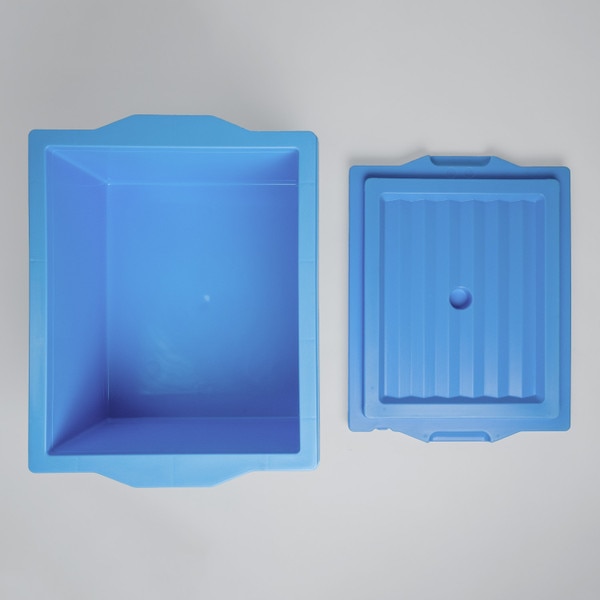 Image of Plastic Blue Rice Container (50 Cups) 4