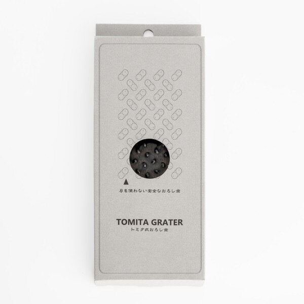 Image of Tomita Stainless Grater Black 7" 5