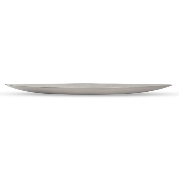 Image of Hammered Stainless Steel Boat Plate 15.75" 2