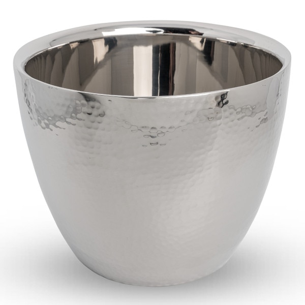 Image of Hammered Stainless Steel Ice Bucket 6.75" 1