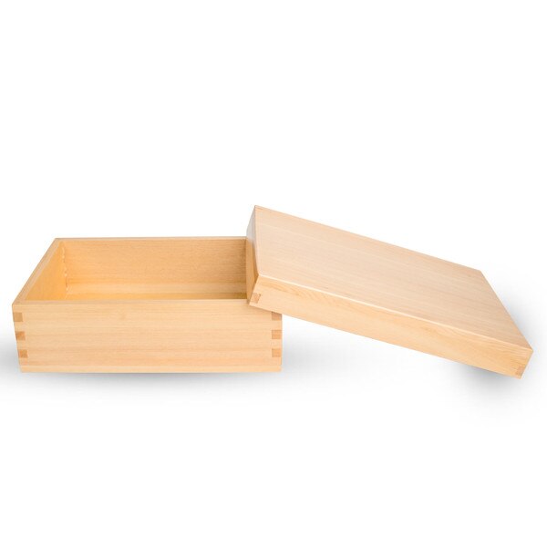 Image of Hinoki Wooden Lidded Box 9" 2