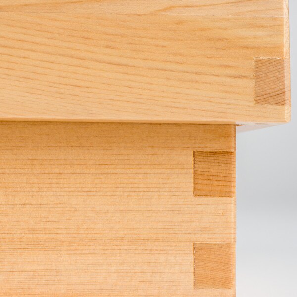 Image of Hinoki Wooden Lidded Box 9" 7