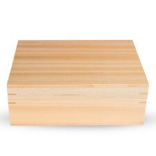 Hinoki Wooden Lidded Box 8"