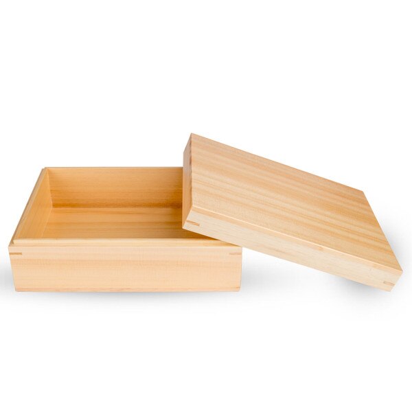 Image of Hinoki Wooden Lidded Box 8" 2