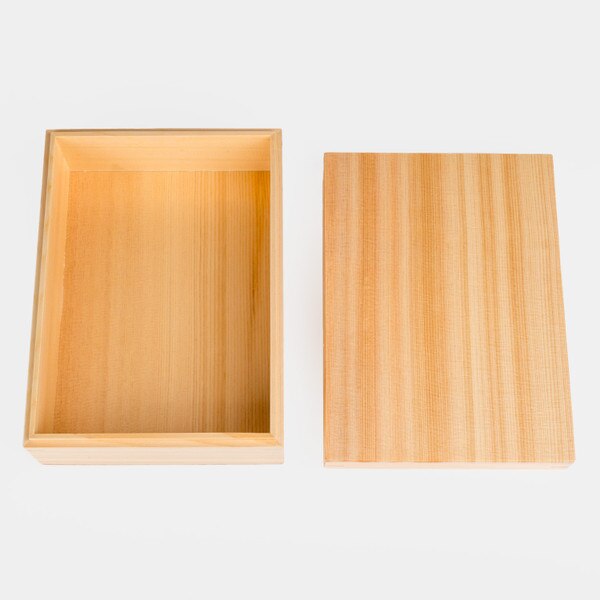 Image of Hinoki Wooden Lidded Box 8" 6