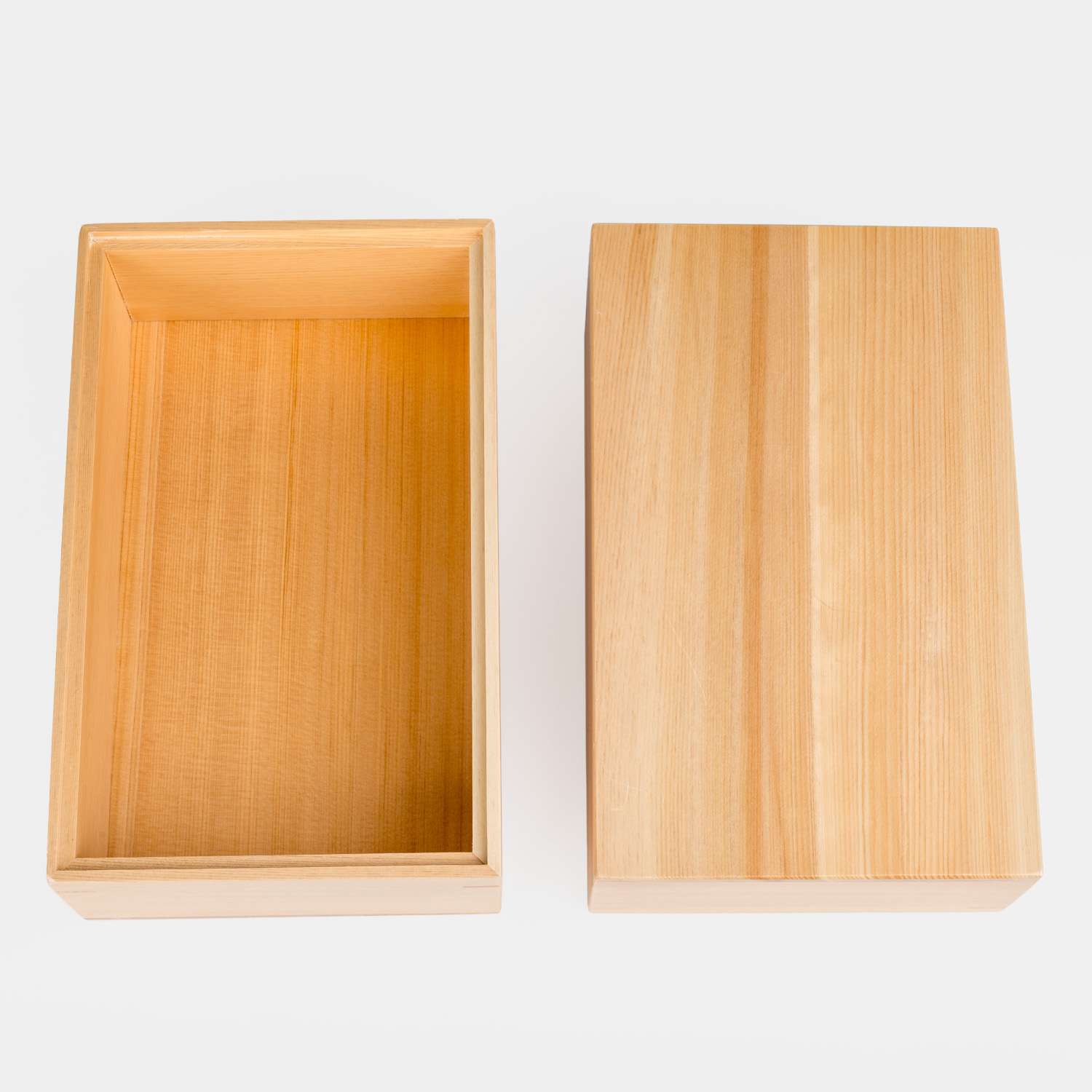 Hinoki Wooden Lidded Box 7.75