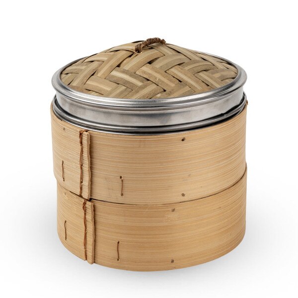Image of Bamboo Steamer 2 Tier 5" 1