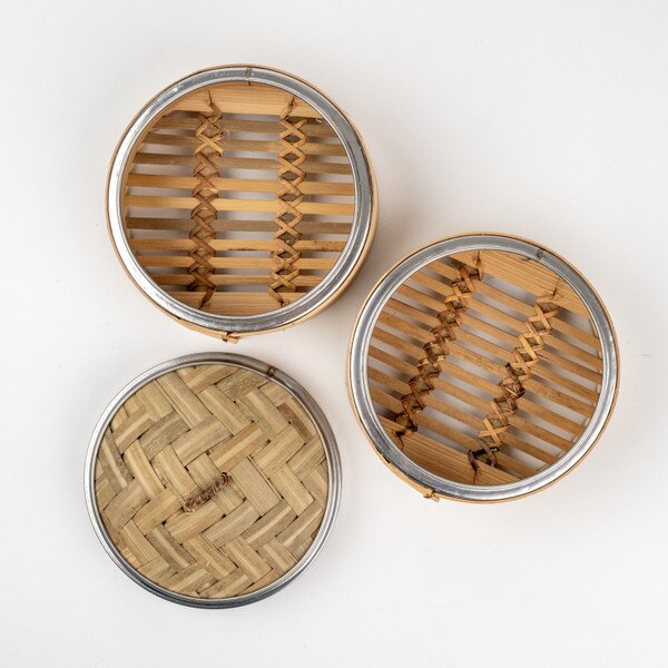 Image of Bamboo Steamer 2 Tier 5" 4