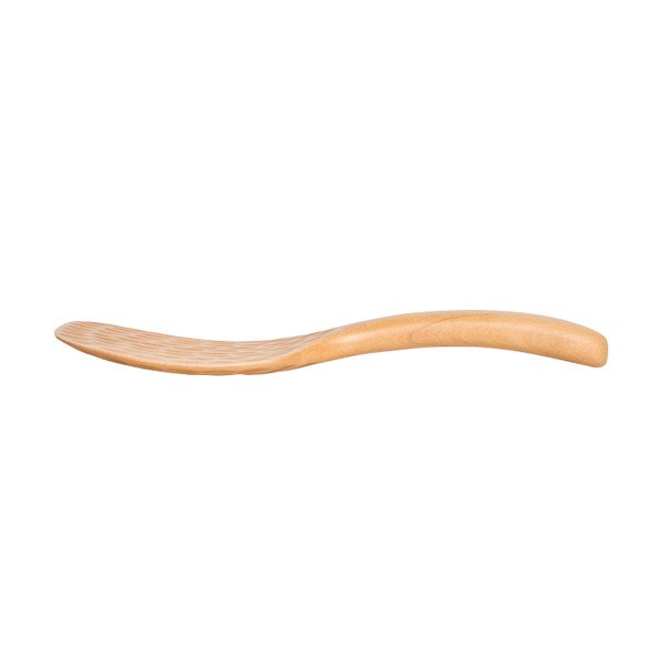 Image of Wooden Rice Spatula with Dimples 8" 2