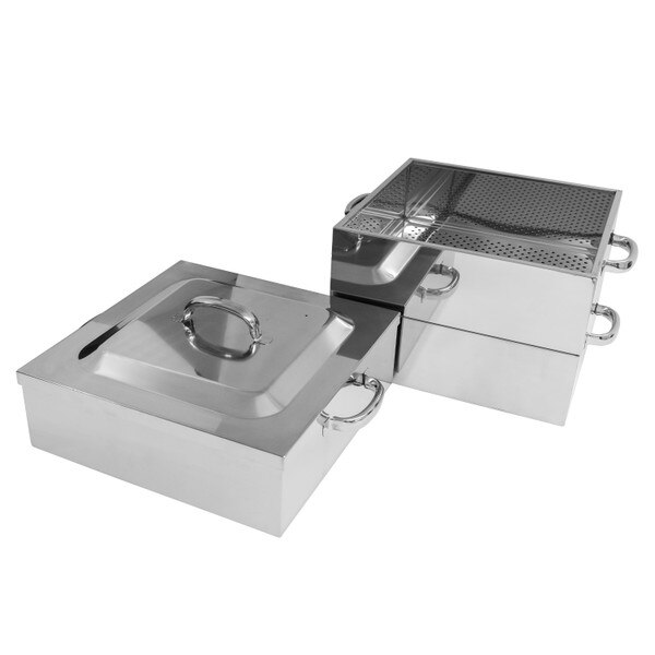 Image of Stainless Steel Kaku Steamer 3 Tier 15.75" 4