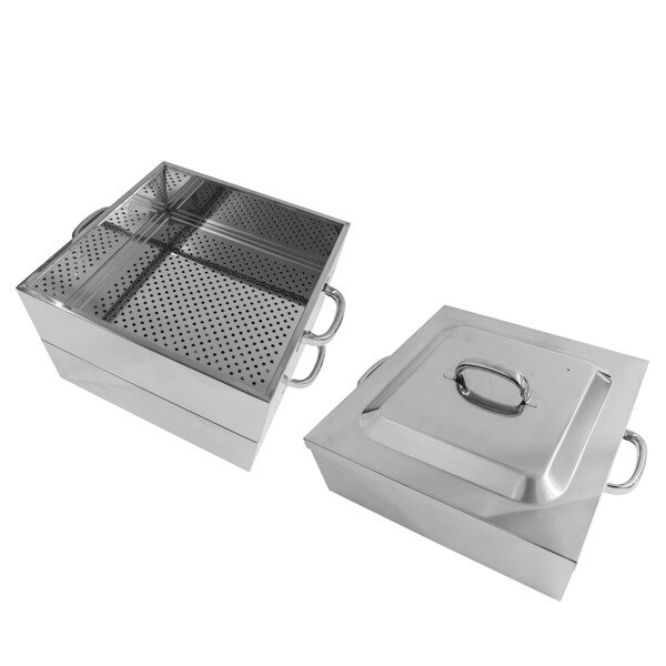Image of Stainless Steel Kaku Steamer 3 Tier 15.75" 5