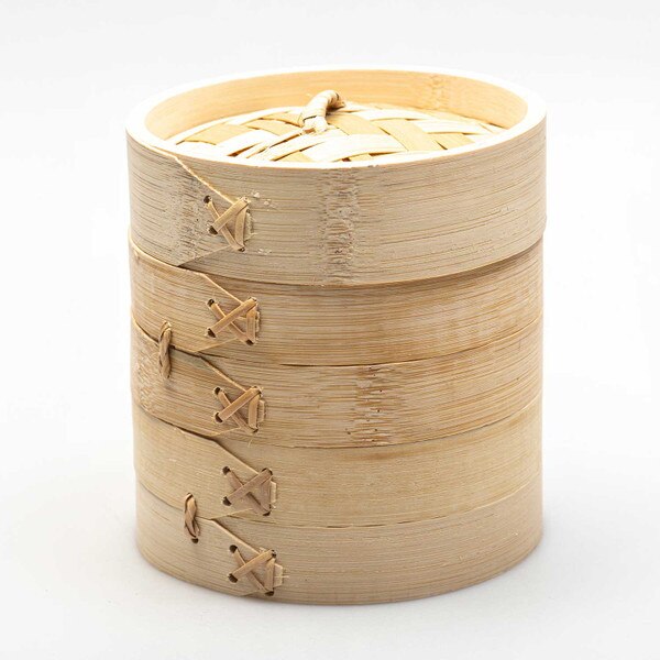 Image of Bamboo Steamer 2 Tier 6" (15cm) 1