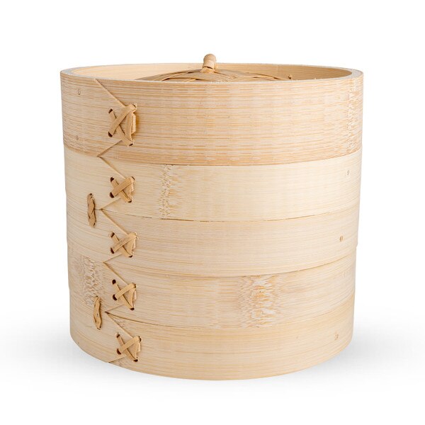 Image of Bamboo Steamer 2 Tier 6" (15cm) 2