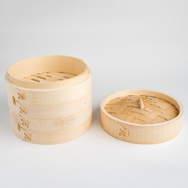 Image of Bamboo Steamer 2 Tier 6" (15cm) 3