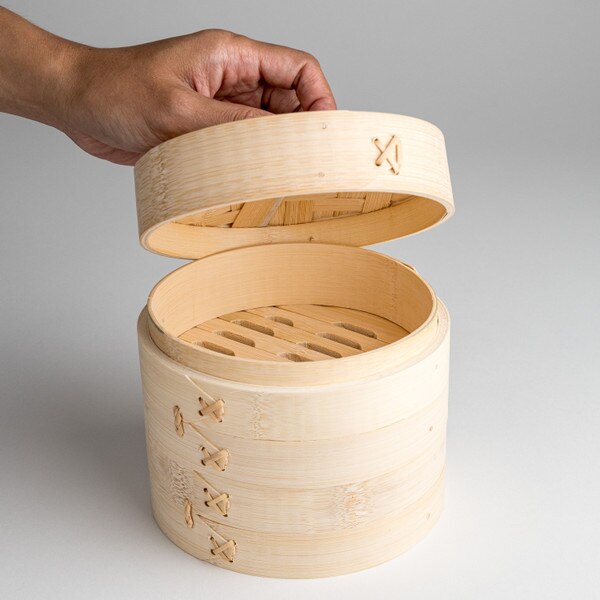Image of Bamboo Steamer 2 Tier 6" (15cm) 6