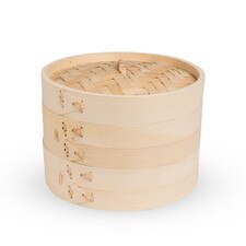 Bamboo Steamer 2 Tier 8" (20cm)