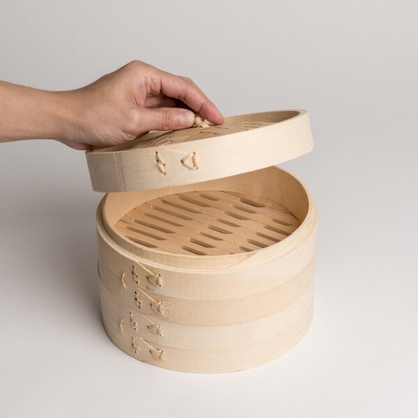 Image of Bamboo Steamer 2 Tier 8" (20cm) 5