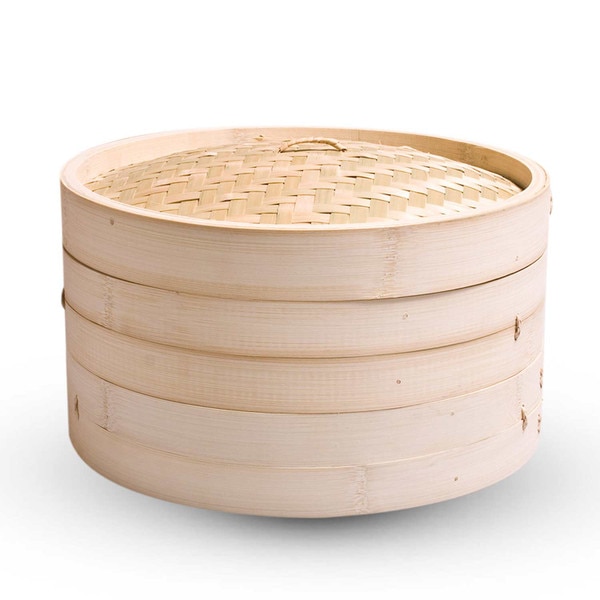 Image of Bamboo Steamer 2 Tier 10" (25cm) 1