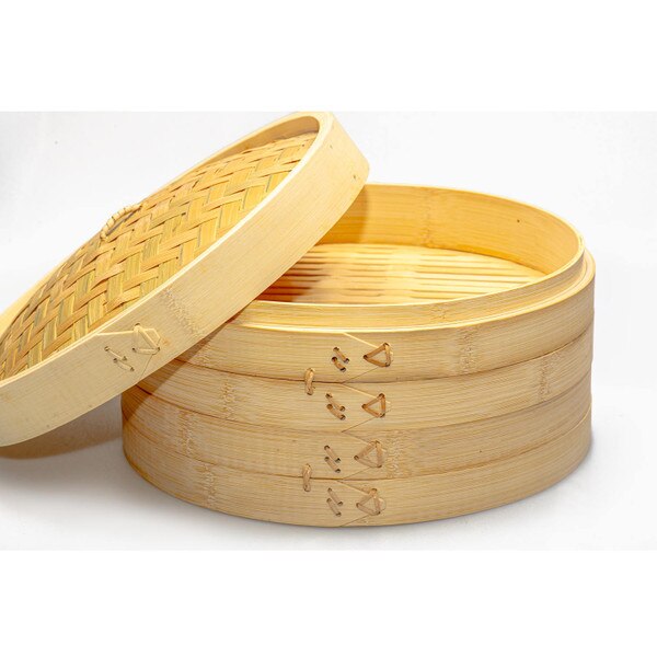 Image of Bamboo Steamer 2 Tier 10" (25cm) 3