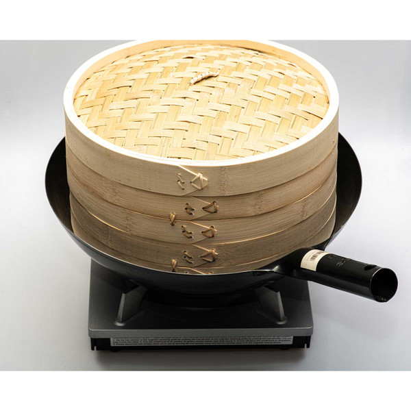 Image of Bamboo Steamer 2 Tier 12" (30cm) 5