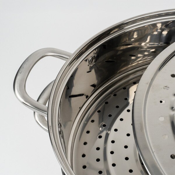 Image of Stainless Steel Maru Steamer 3 Tier 14.25" 4
