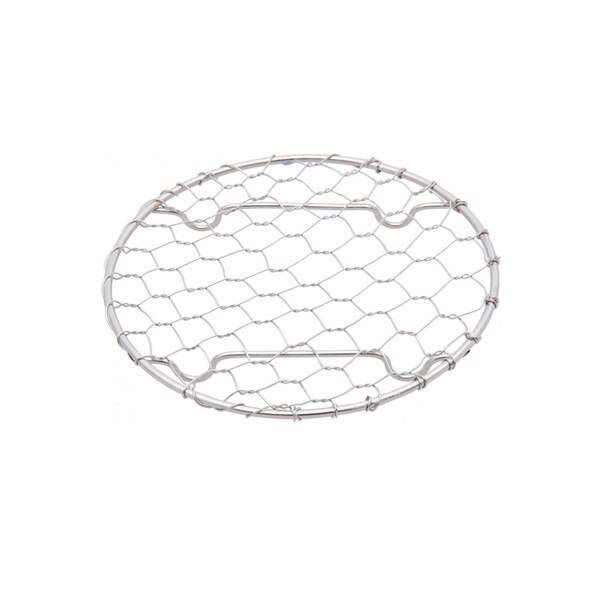 Image of Round Stainless Net Plate 4.5" 1
