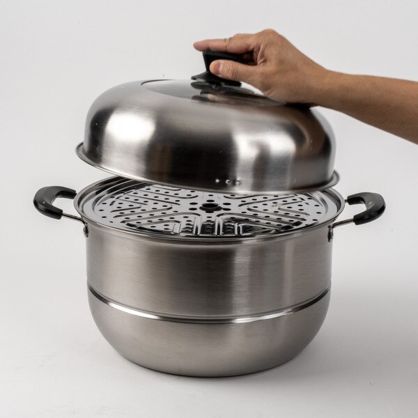 Image of Stainless Steel Steamer 2 Tier 6