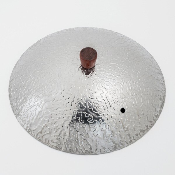 Image of Hammered Stainless Steel Lid 6.25" 3