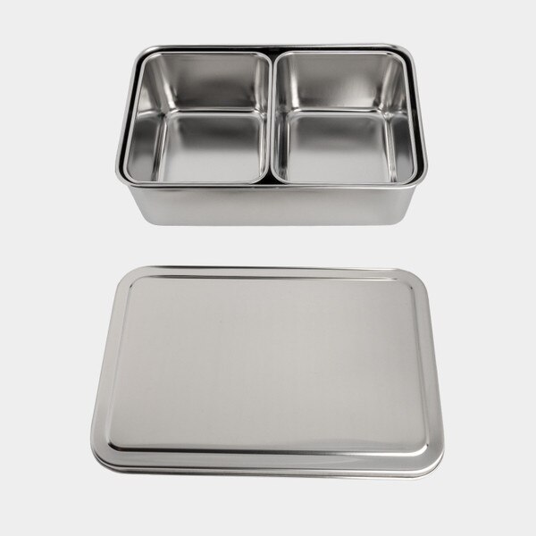 Stainless Steel Yakumi Pan - 2 Compartments