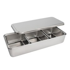 Stainless Steel Yakumi Pan - 3 Compartments