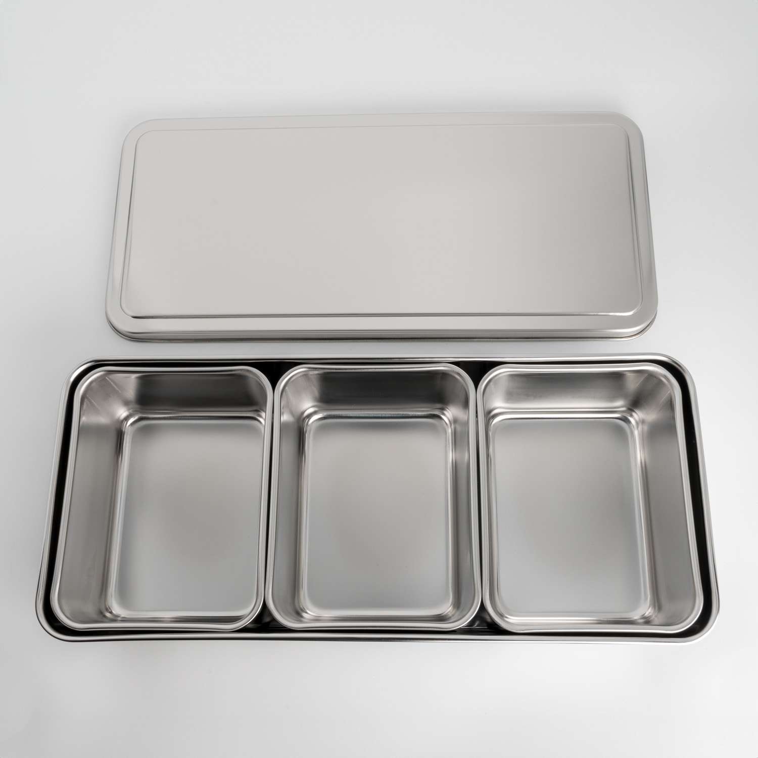 Stainless Steel Yakumi Pan - 3 Compartments | Korin