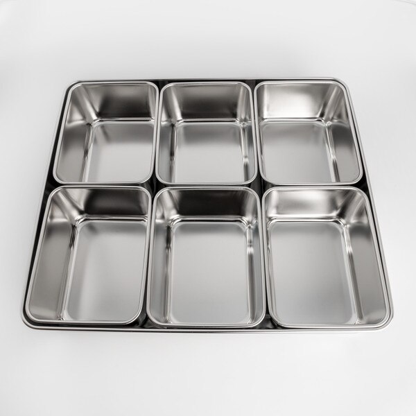Image of Stainless Steel Yakumi Pan - 6 Compartments 3