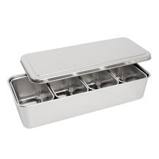 Stainless Steel Yakumi Pan 11" - 4 Compartments