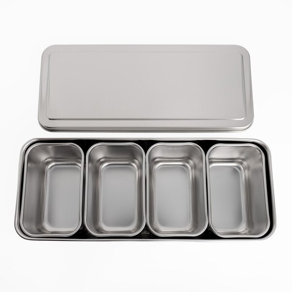 Image of Stainless Steel Yakumi Pan 11" - 4 Compartments 3