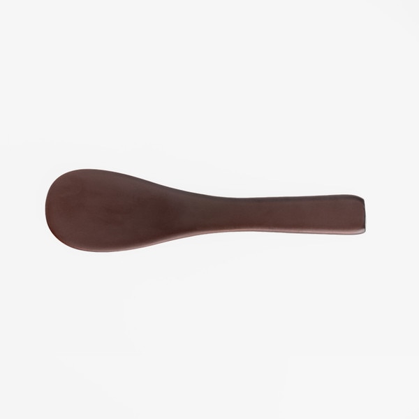 Image of Dark Brown Wooden Rice Spatula 6.3" 3