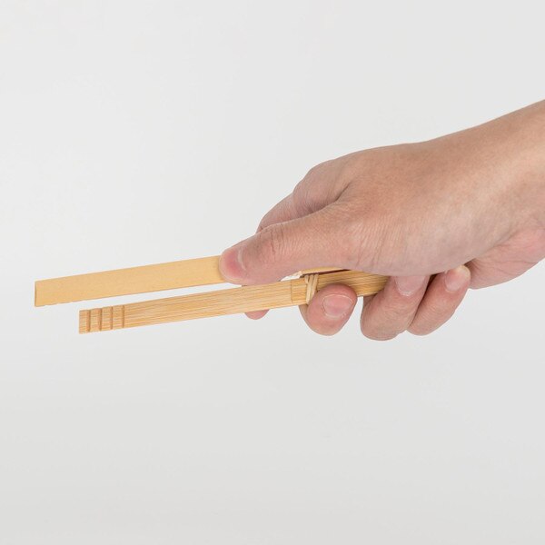 Image of Bamboo Tongs 8.3" 5