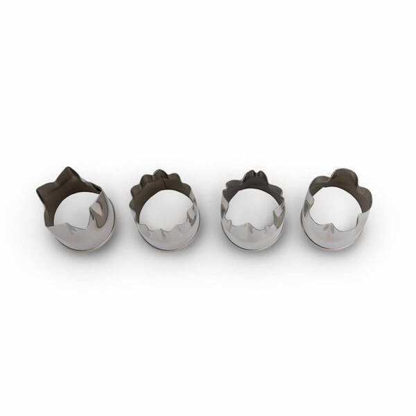 Image of Vegetable Cutter Assorted 4 Piece 2.3" 3
