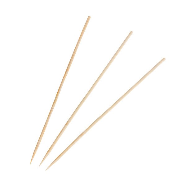 Image of Disposable Round Bamboo Skewers 6” (15cm) (100/pack) 1
