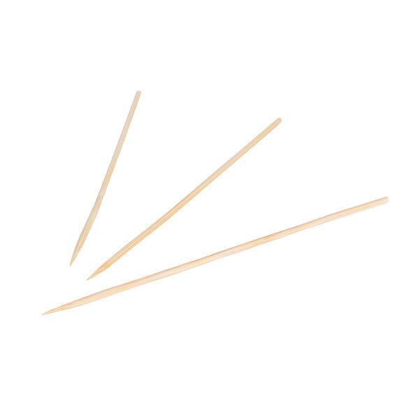 Image of Disposable Round Bamboo Skewers 6” (15cm) (100/pack) 2
