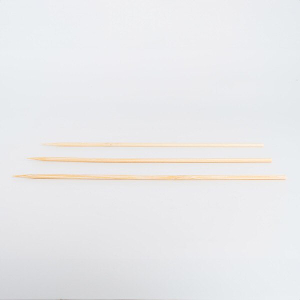 Image of Disposable Round Bamboo Skewers 6” (15cm) (100/pack) 3