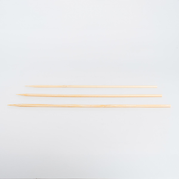 Image of Disposable Bamboo Skewers 6" (15cm) (100/pack) 3