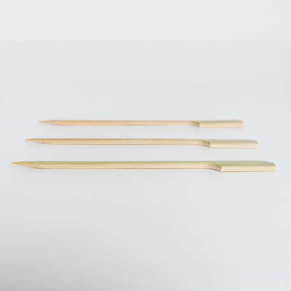 Image of Disposable Flag / Gun Shaped Bamboo Skewers (Teppo Gushi) 4.8” (12cm) (100/pack) 3