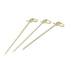 Knotted Bamboo Skewers 7"L (18cm) 100/bag