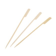 Flag / Gun Shaped Bamboo Skewers (Teppo Gushi) Natural 3.5" (9cm)