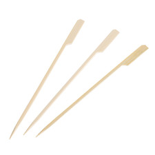 Flag / Gun Shaped Bamboo Skewers (Teppo Gushi) Natural 7"L (18cm)