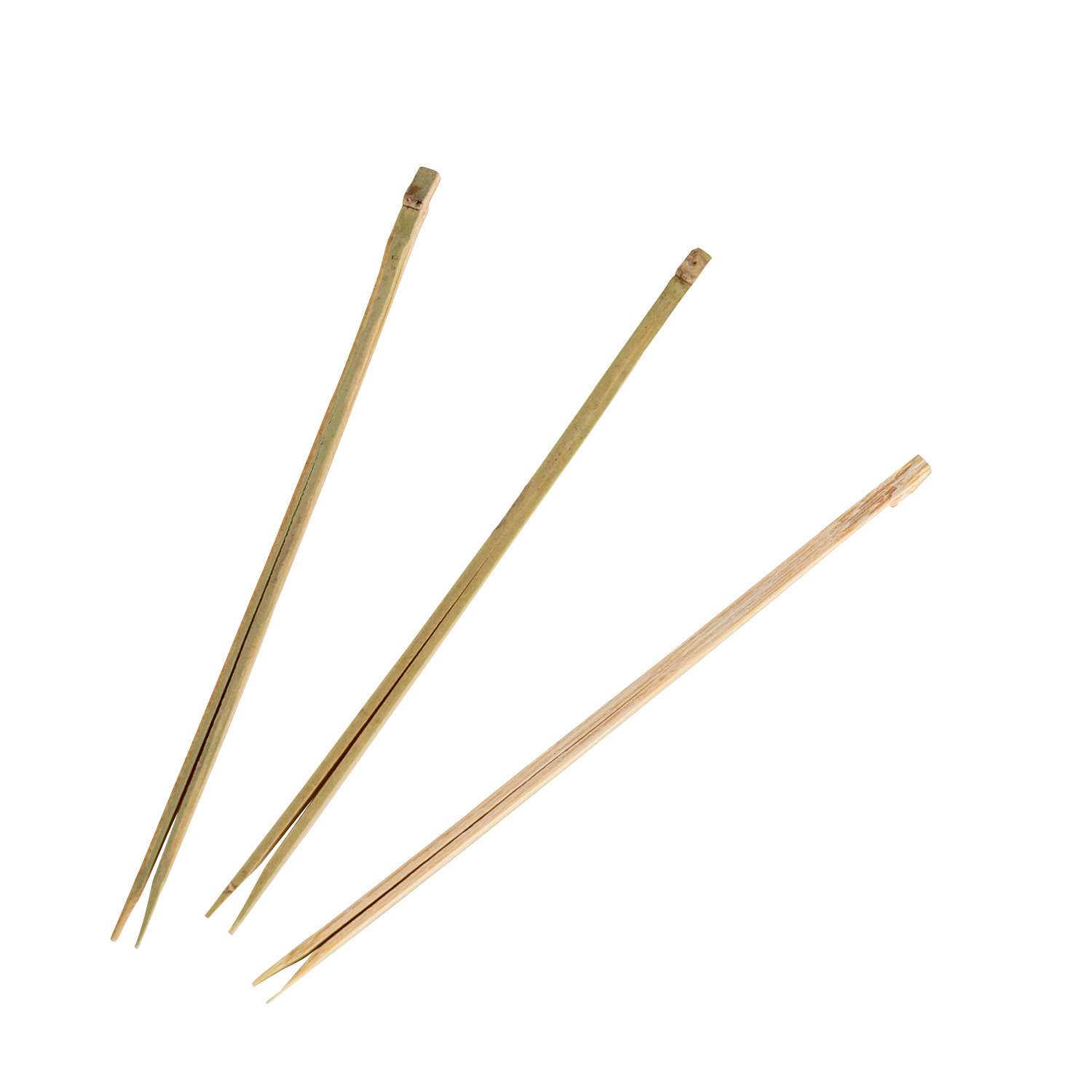 no.043 針葉のシェブロンとGold stickのミニマム Disposable Green Bamboo Pine Needle Skewers (Matsuba Gushi) 4”L