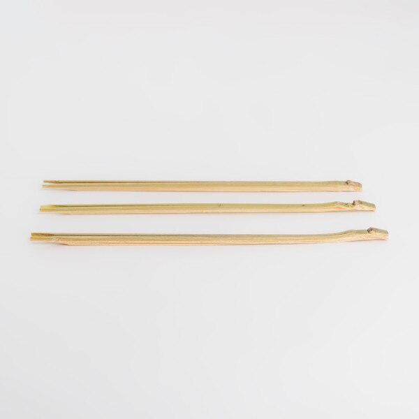 Image of Disposable Green Bamboo Pine Needle Skewers (Matsuba Gushi) 4”L (10cm) (100/pack) 3