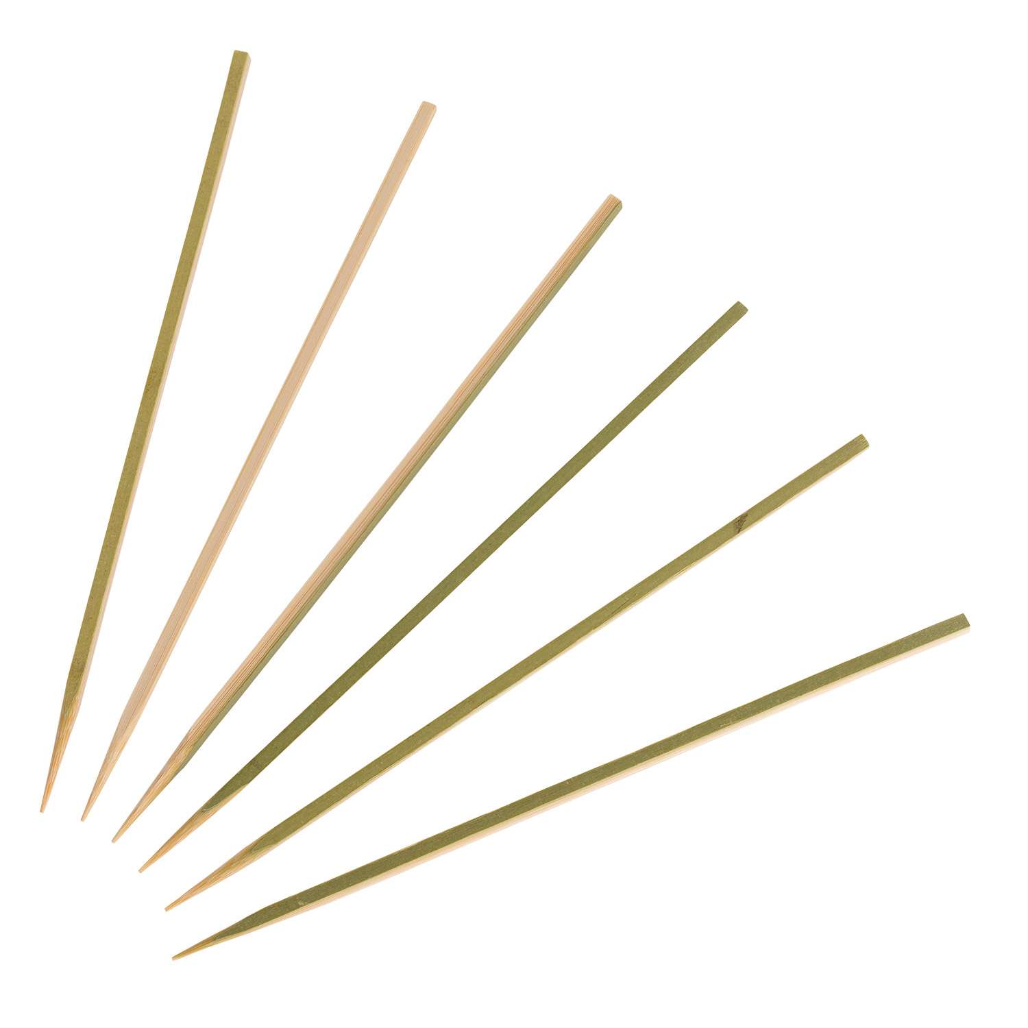 ﾊﾞﾝﾌﾞｰｶｳﾝﾀｰ(No:1276002) Disposable Square Bamboo Skewers 6” (15cm) (100/pack) | Korin