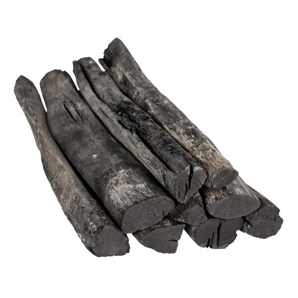 Image of Kamitosa White Binchotan Halved Pieces Binwari 9.5" 26.5lb/case 1